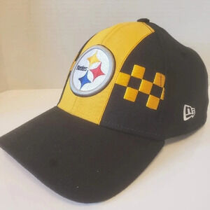 New  Era,39Thirty Pittsburgh Steelers NFL Mens Fitted Black/Yellow Hat